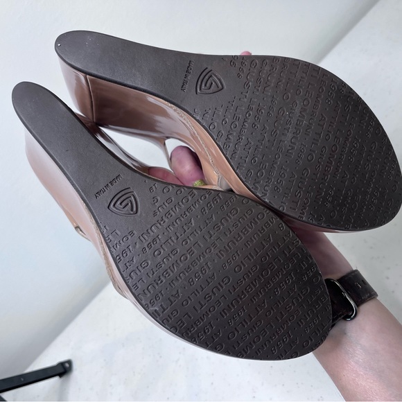 Gorgeous AGL Nude Platform Leather Sandals Women 38 - Picture 3 of 10